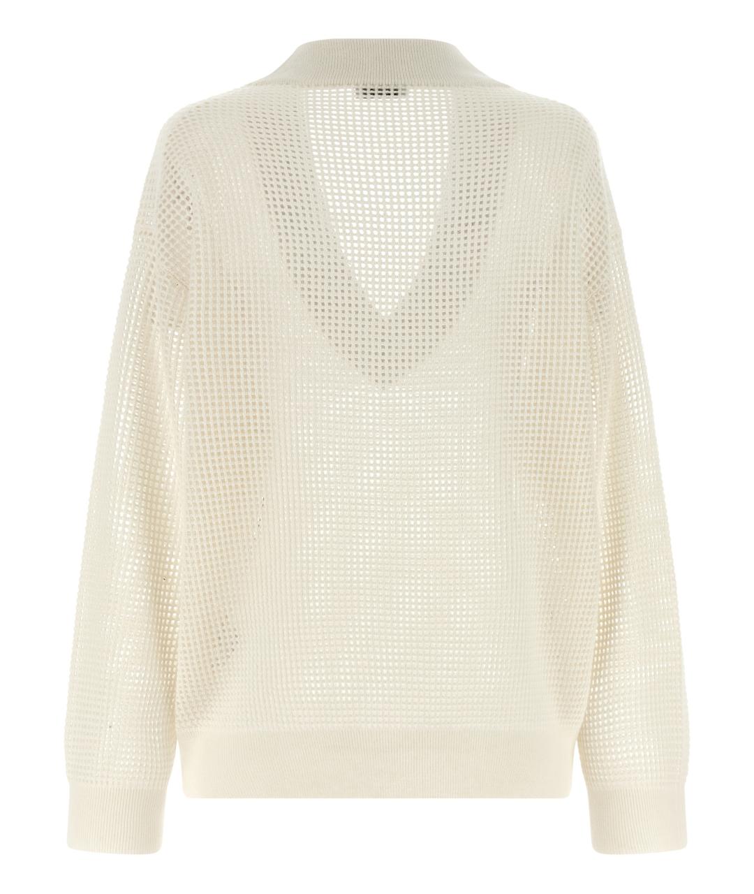 BRUNELLO CUCINELLI Белый кашемировый джемпер / свитер, фото 2