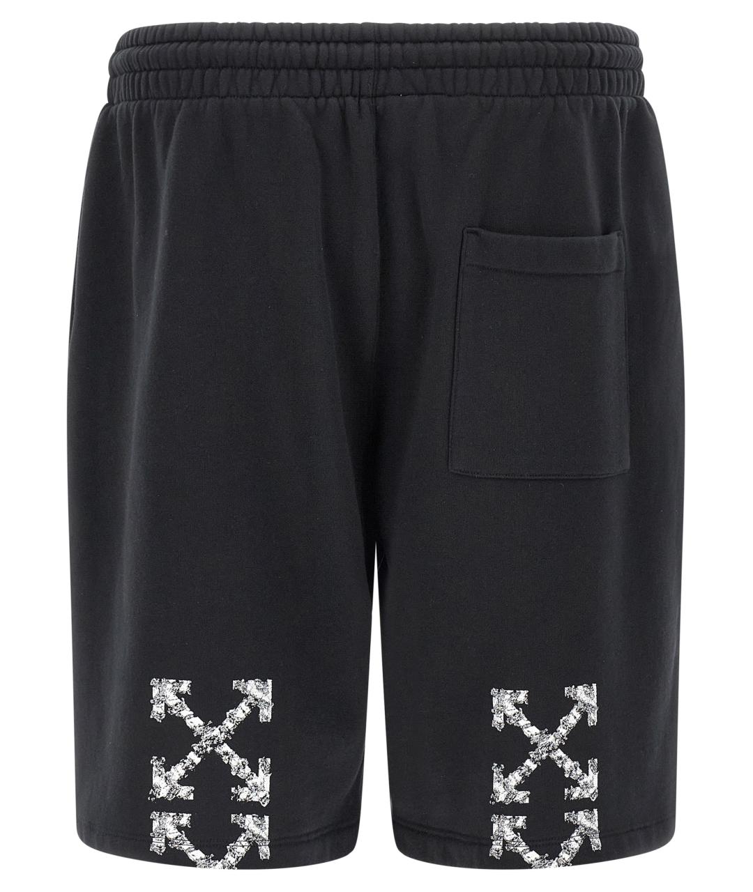 OFF-WHITE Черные хлопковые шорты, фото 2