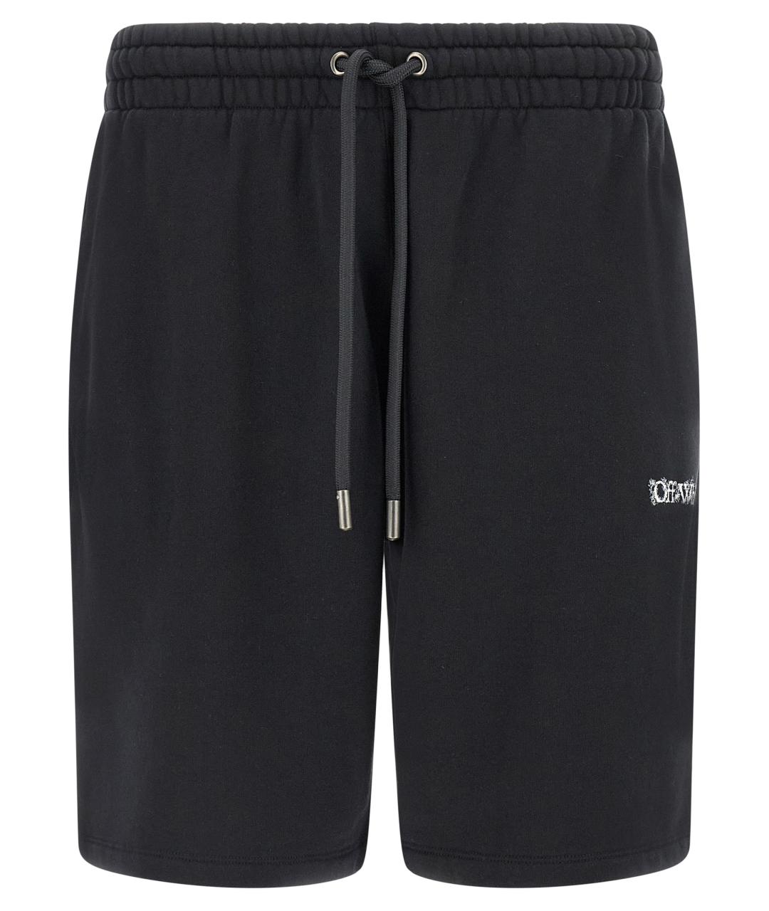 OFF-WHITE Черные хлопковые шорты, фото 1