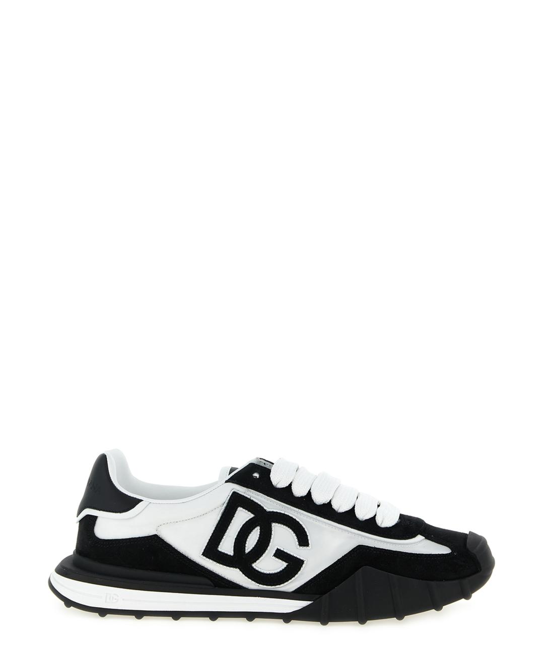 DOLCE&GABBANA Мульти текстильные низкие кроссовки / кеды, фото 1