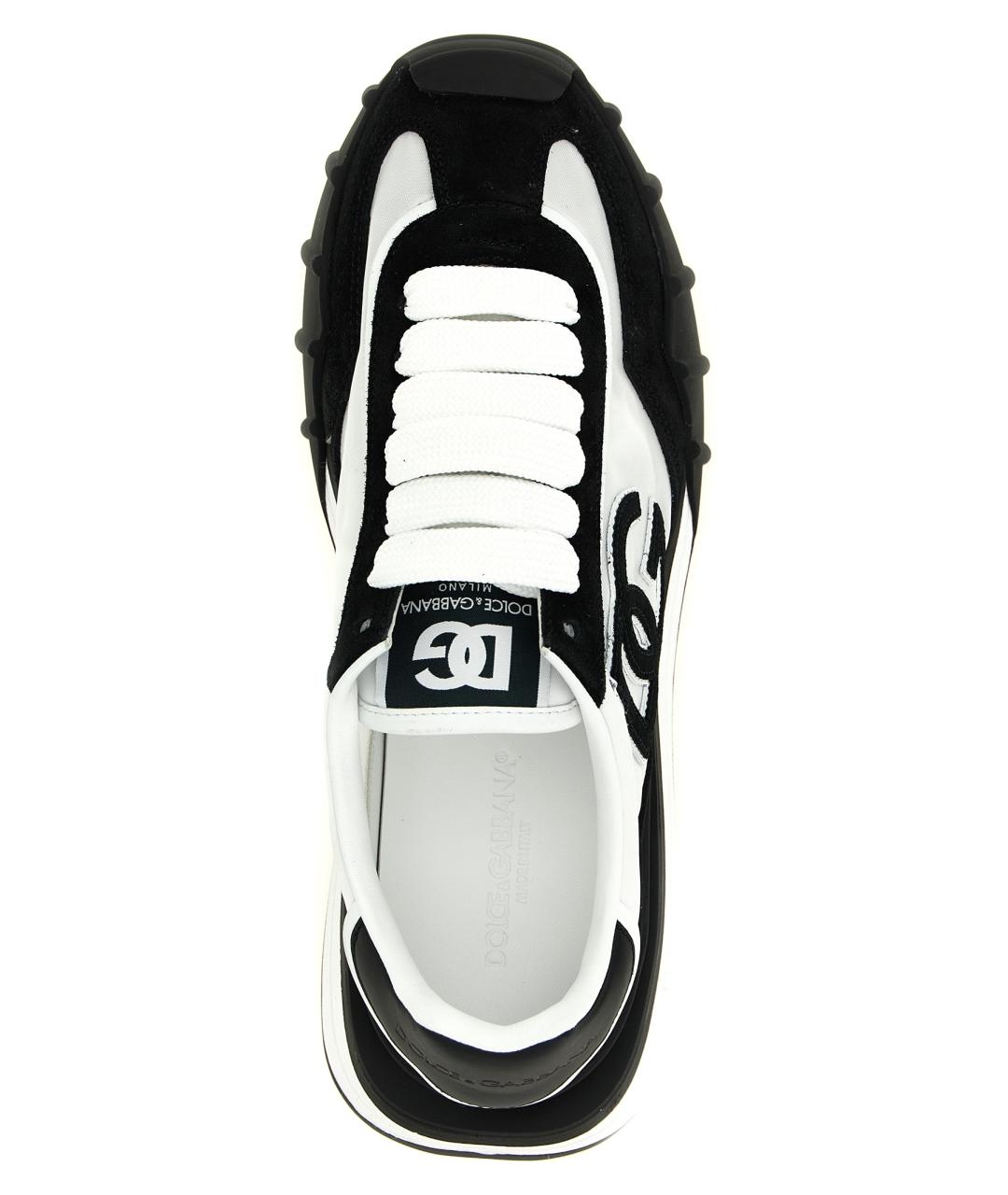 DOLCE&GABBANA Мульти текстильные низкие кроссовки / кеды, фото 4