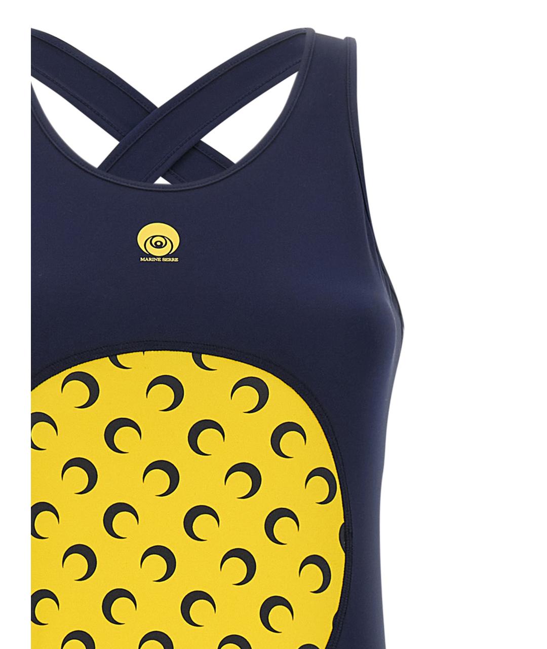 MARINE SERRE Синий полиамидовый комбинезон, фото 3