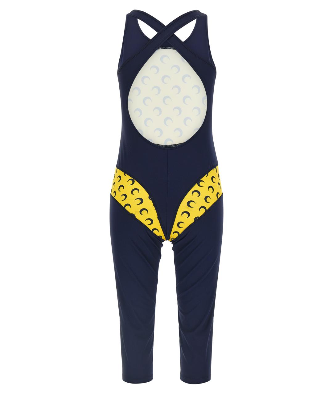 MARINE SERRE Синий полиамидовый комбинезон, фото 2