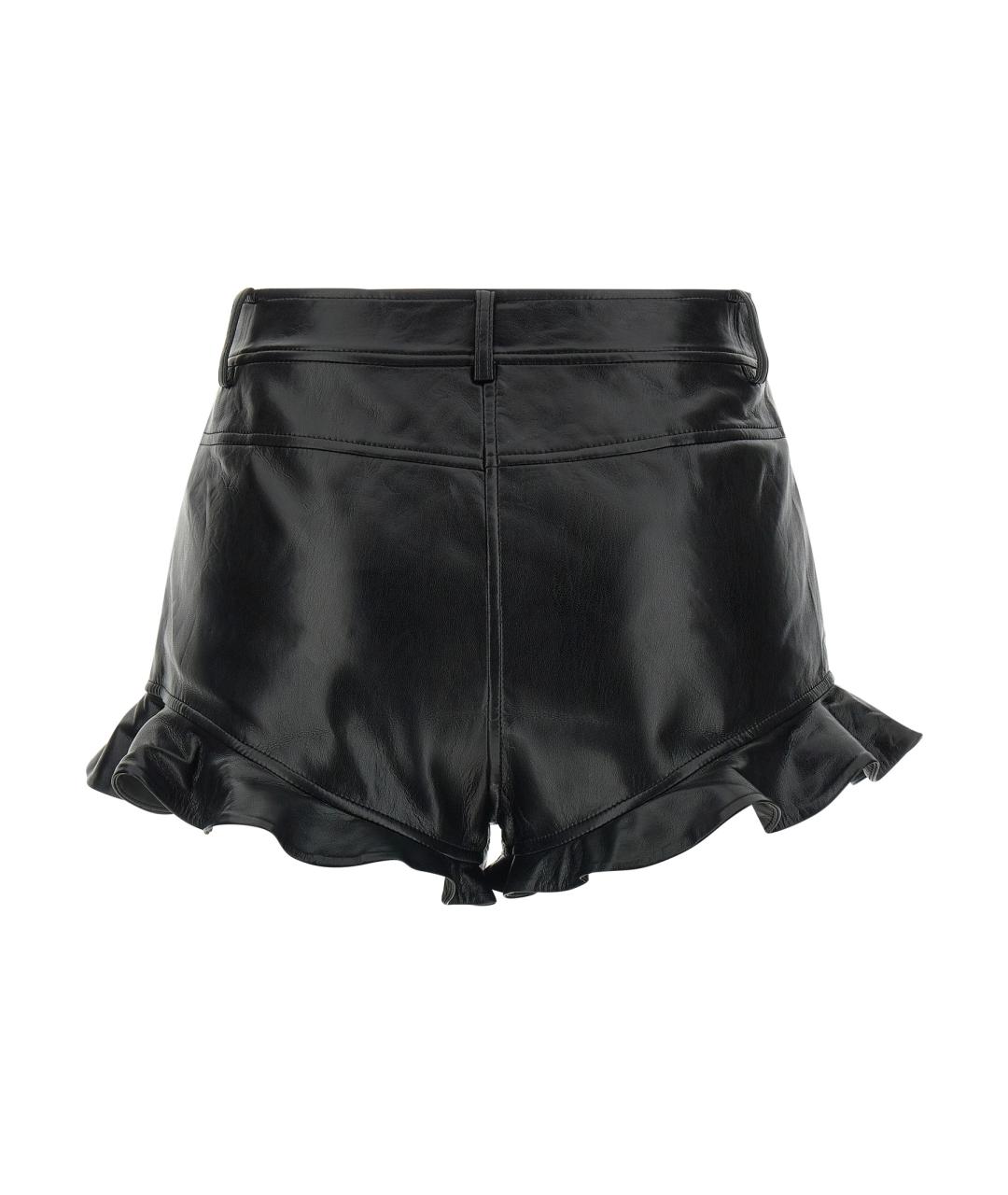 SELF-PORTRAIT Черные полиэстеровые шорты, фото 2