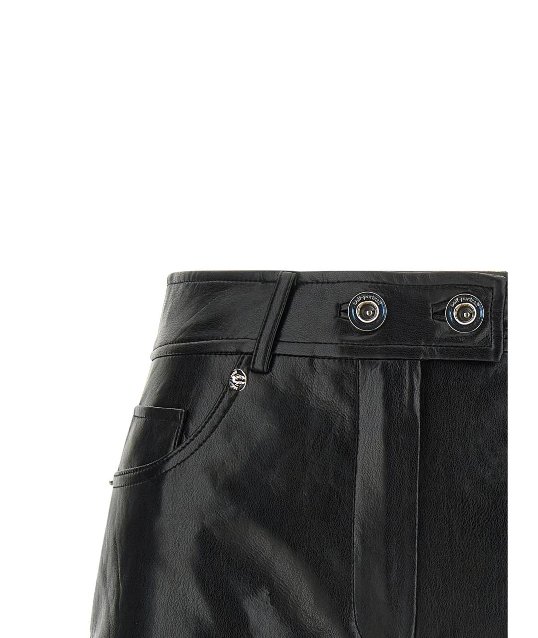 SELF-PORTRAIT Черные полиэстеровые шорты, фото 3