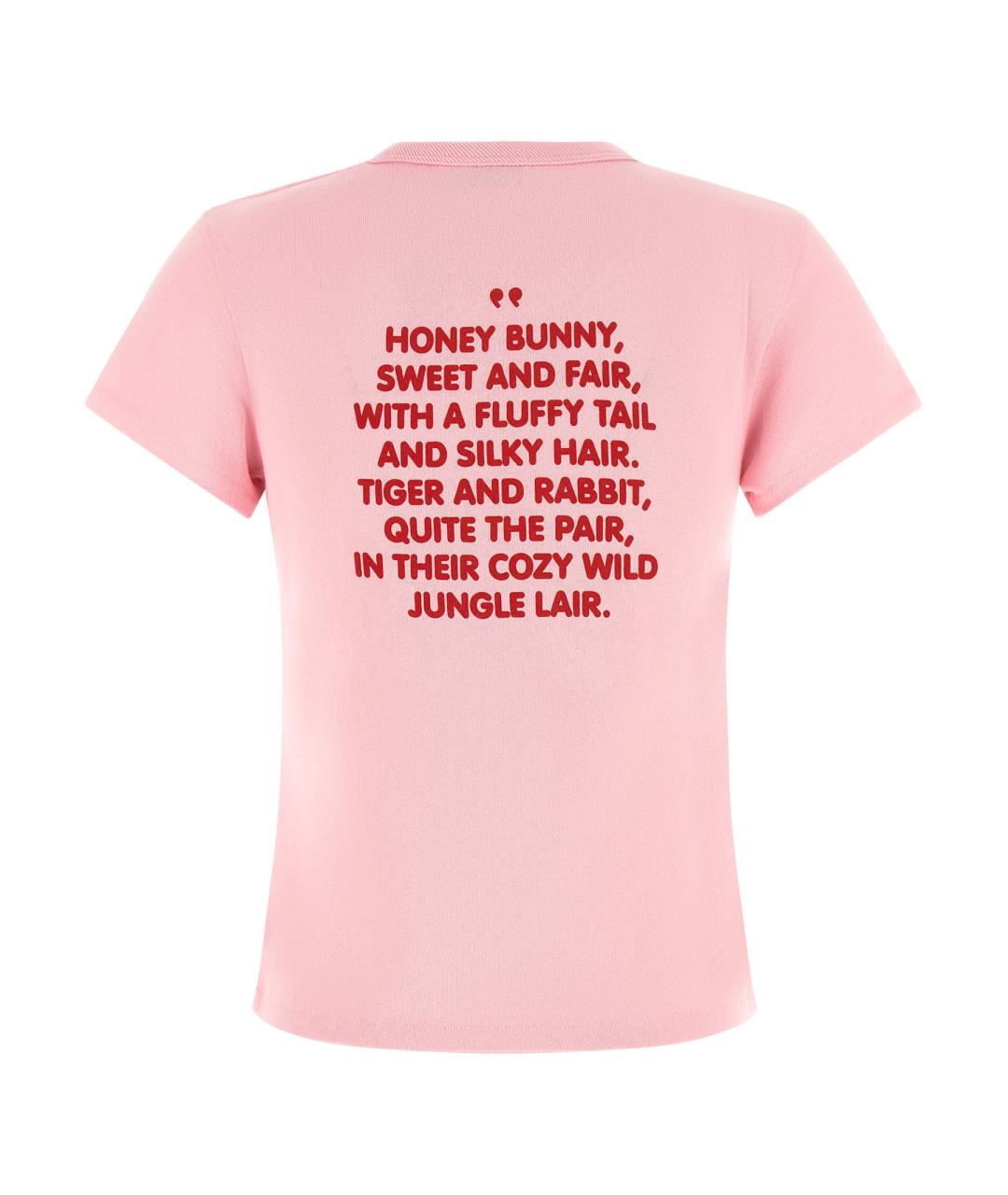 KENZO Розовая хлопковая футболка, фото 2