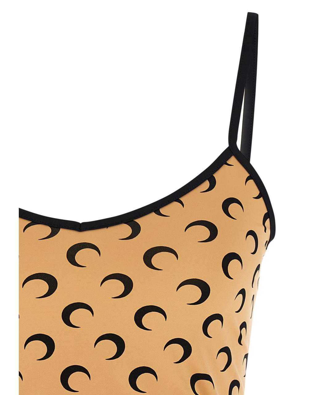 MARINE SERRE Бежевая полиамидовая майка, фото 3