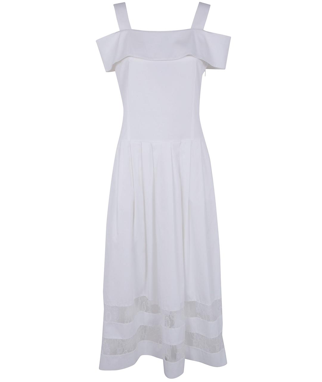 BLUGIRL Белое хлопковое повседневное платье, фото 1