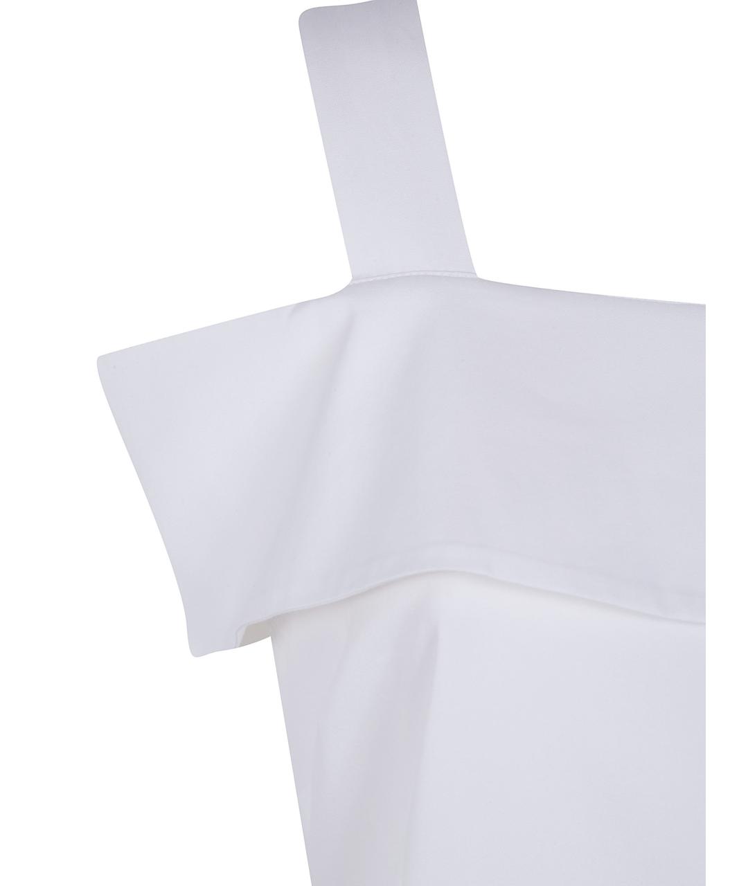 BLUGIRL Белое хлопковое повседневное платье, фото 3