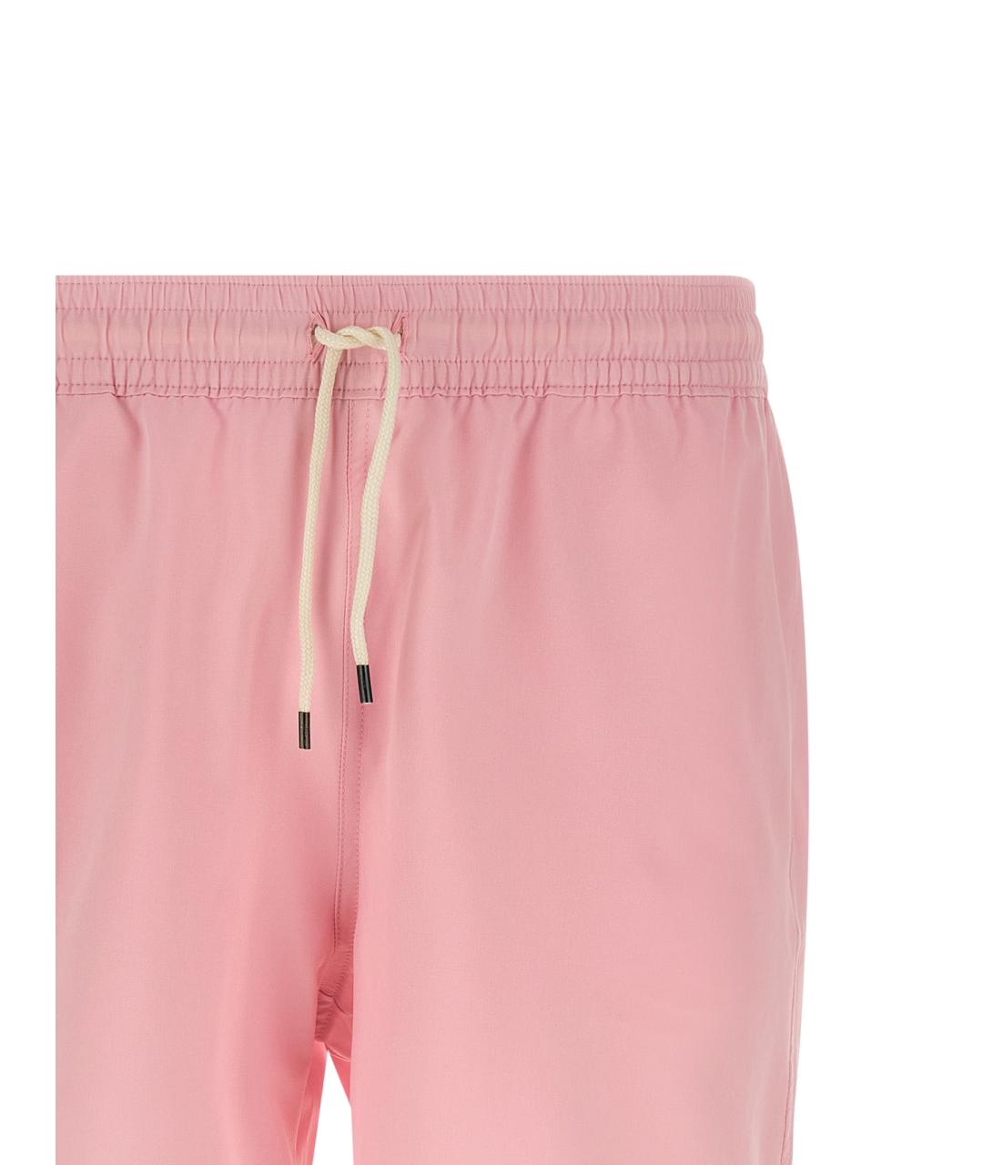 POLO RALPH LAUREN Розовые полиэстеровые шорты, фото 3