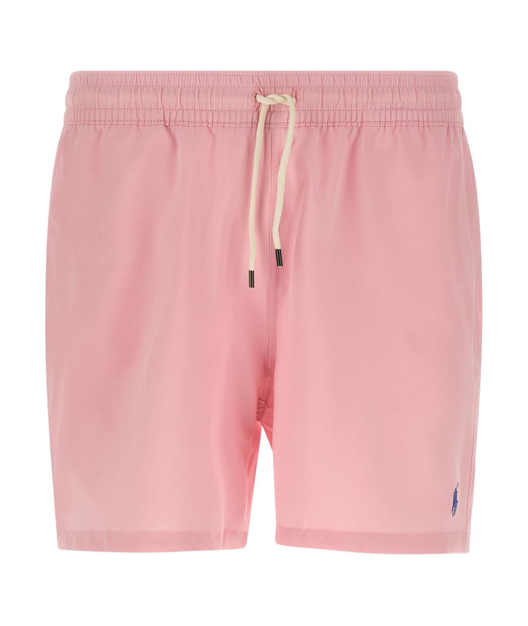 POLO RALPH LAUREN Розовые полиэстеровые шорты, фото 1