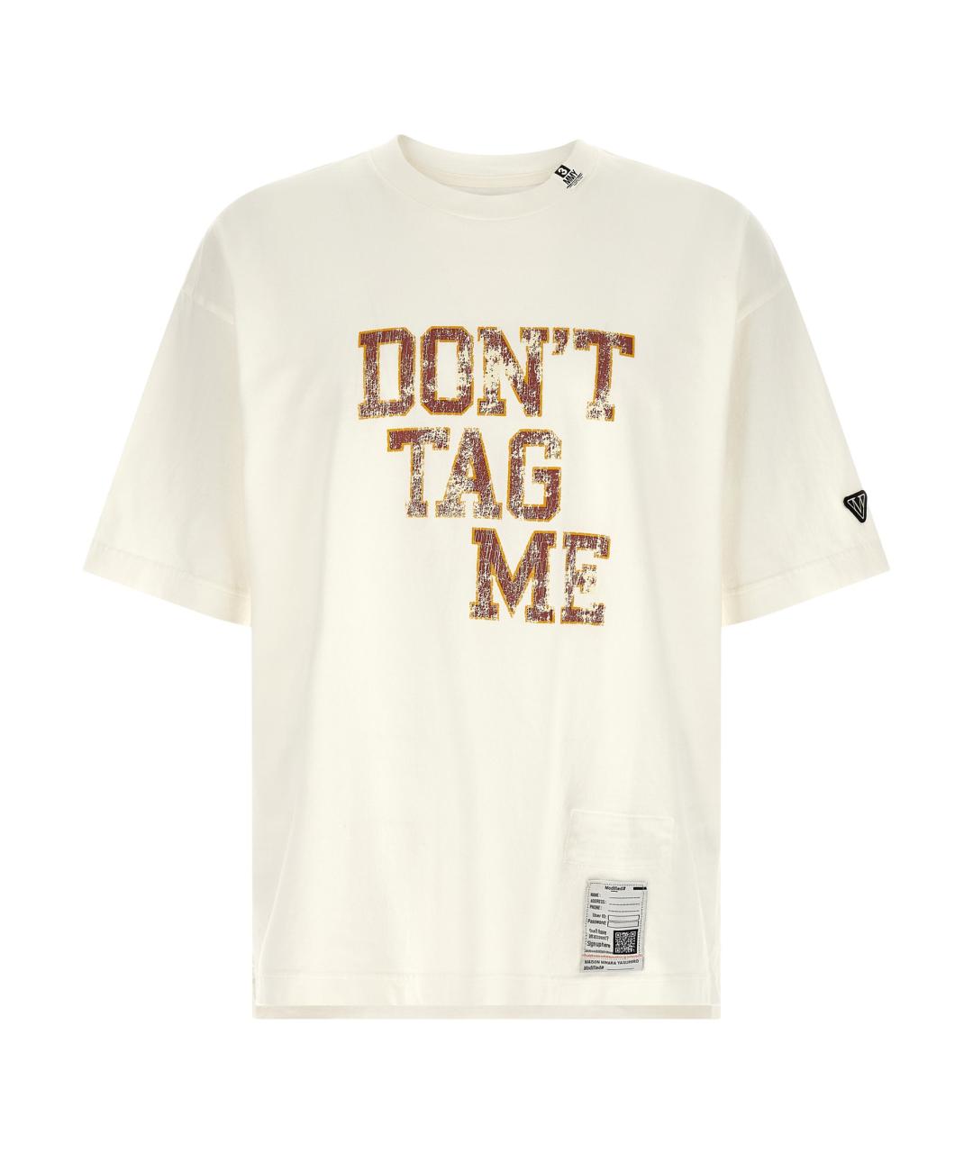 MAISON MIHARA YASUHIRO Белая хлопковая футболка, фото 1