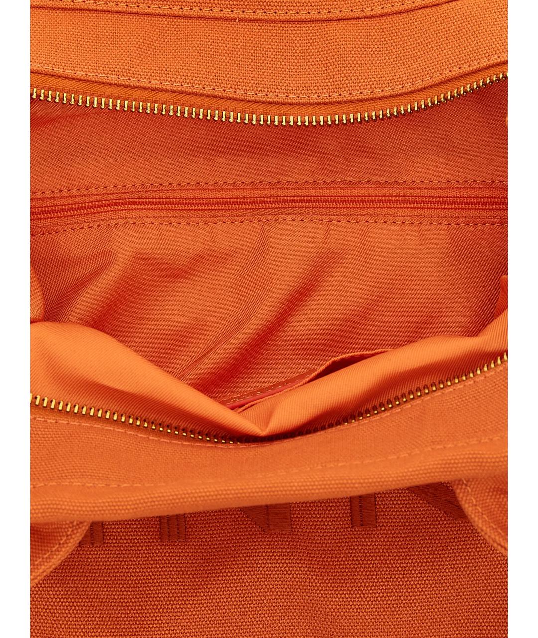 PINKO Оранжевая хлопковая сумка тоут, фото 4