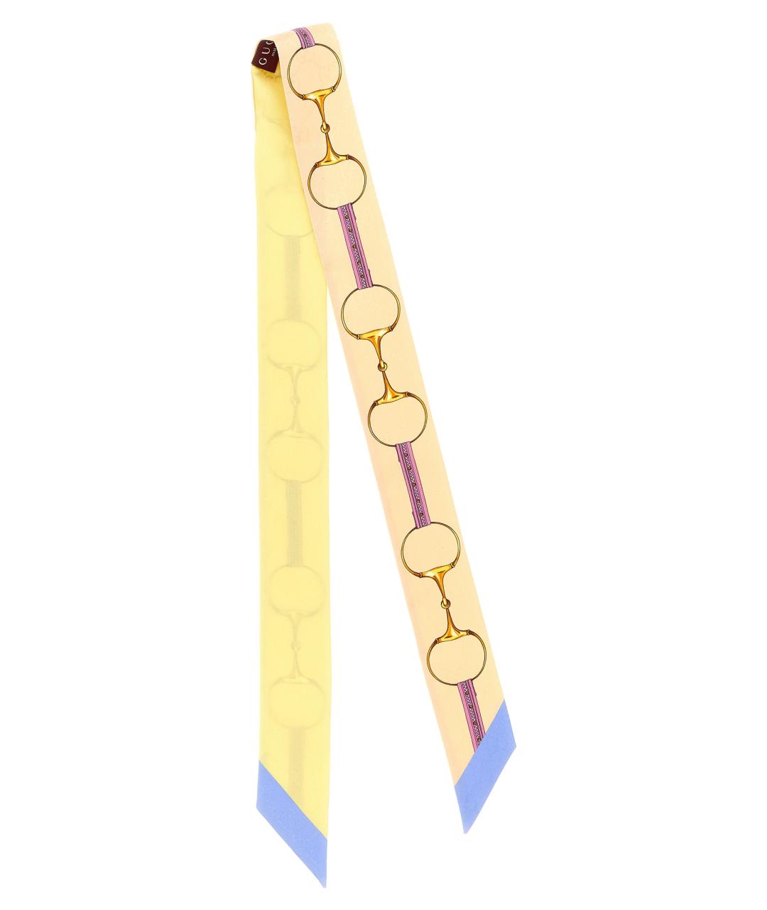 GUCCI Мульти шелковый шарф, фото 2