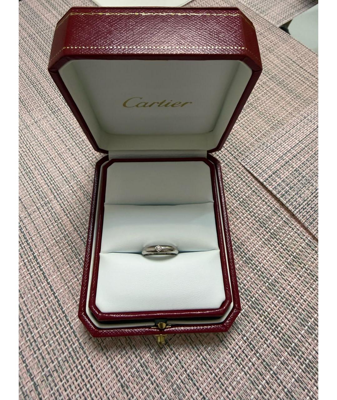 CARTIER Серебряное платиновое кольцо, фото 2