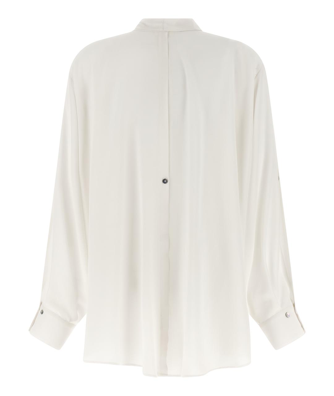 DI.LA3 PARI' Белая шелковая блузы, фото 2