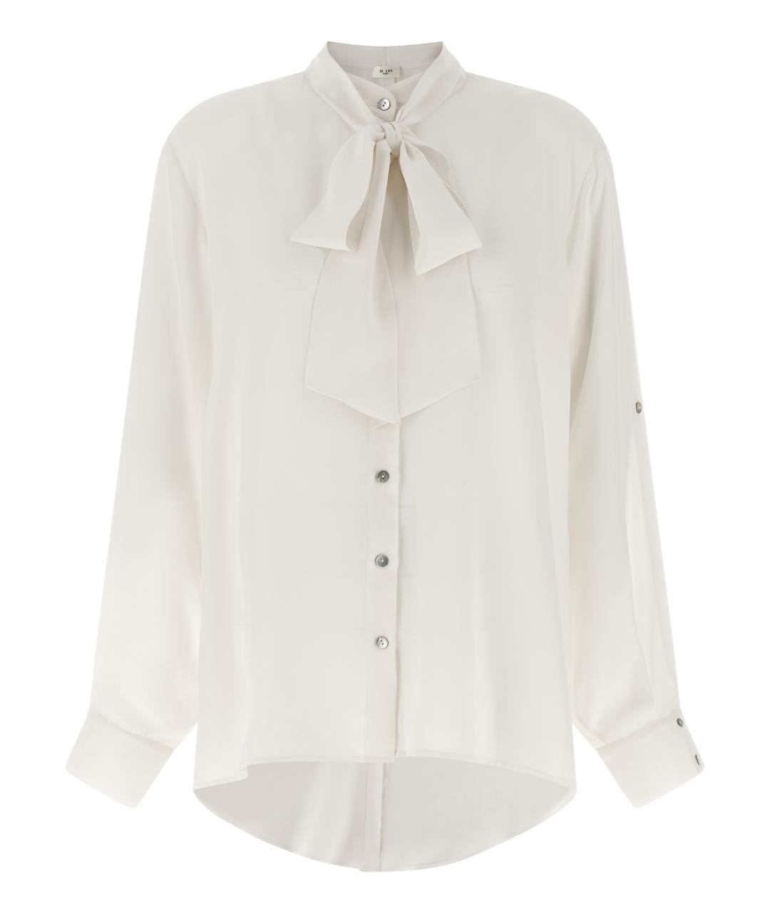 DI.LA3 PARI' Белая шелковая блузы, фото 1