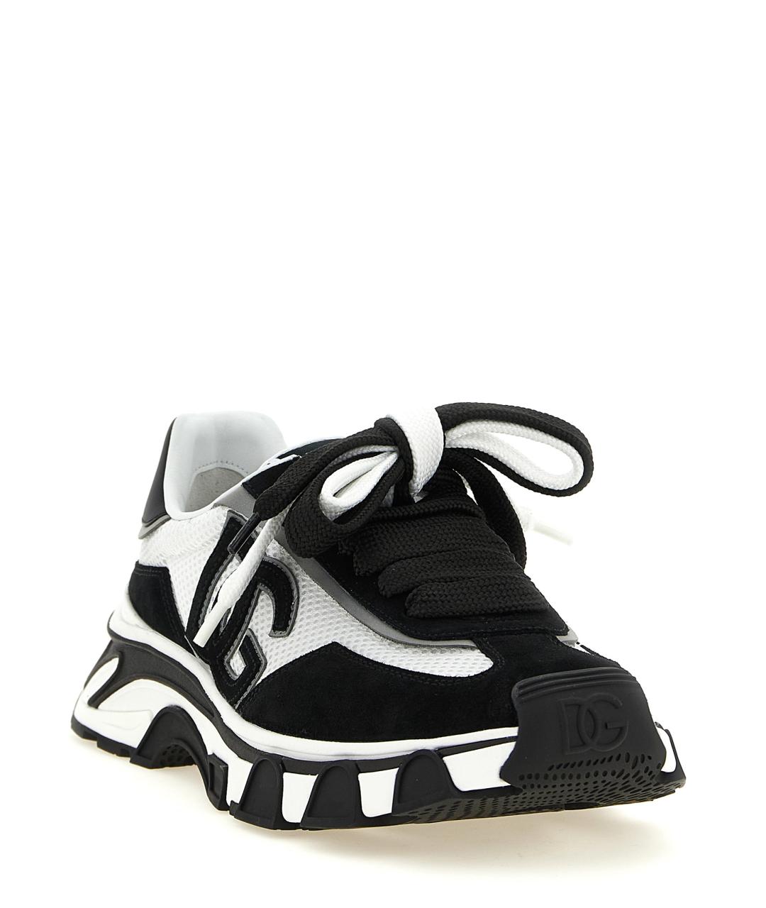 DOLCE&GABBANA Мульти текстильные низкие кроссовки / кеды, фото 2