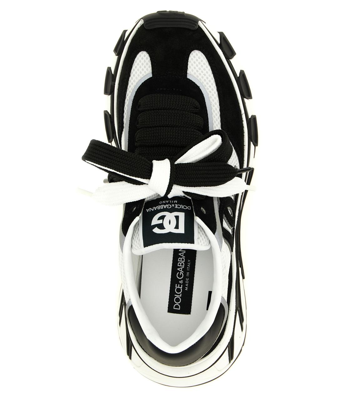 DOLCE&GABBANA Мульти текстильные низкие кроссовки / кеды, фото 4