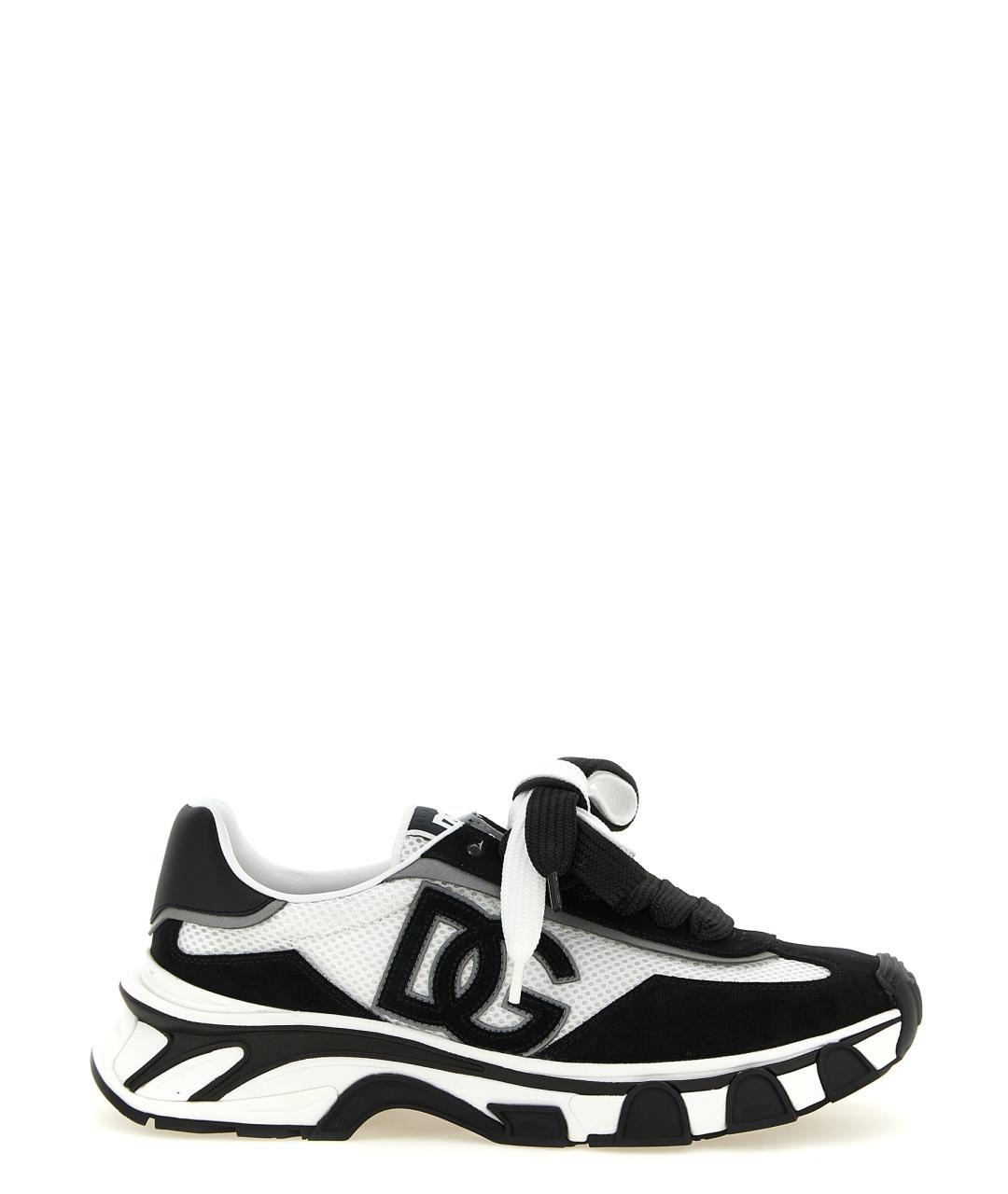 DOLCE&GABBANA Мульти текстильные низкие кроссовки / кеды, фото 1