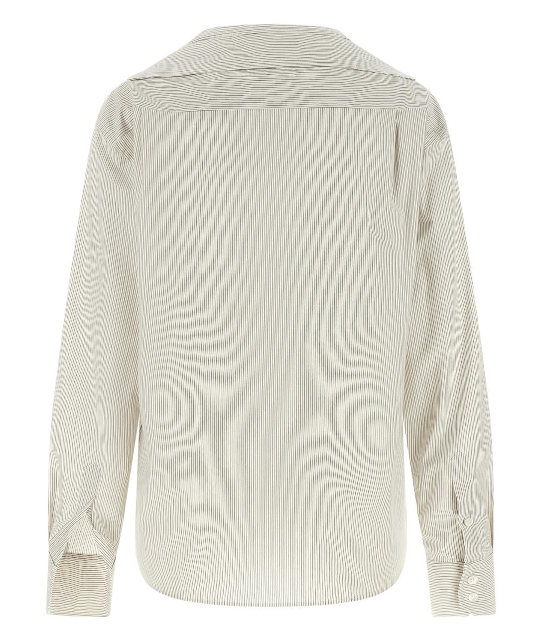 MM6 MAISON MARGIELA Серая хлопковая рубашка, фото 2