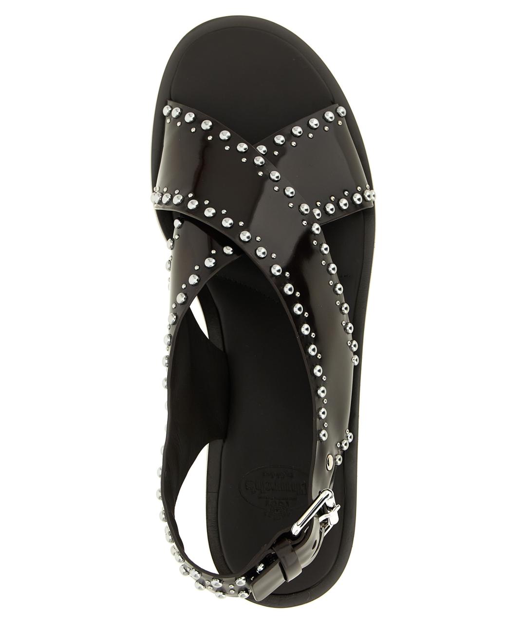 CHURCH'S Коричневые кожаные босоножки, фото 4