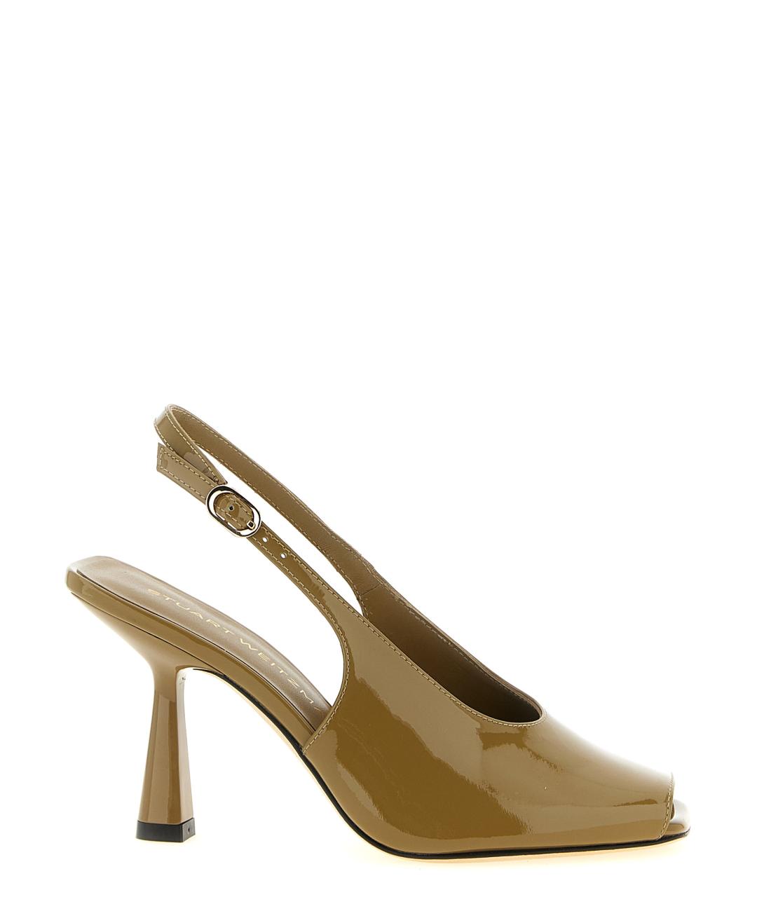 STUART WEITZMAN Зеленые кожаные туфли, фото 1