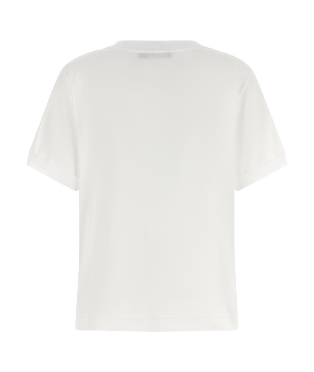 DOLCE&GABBANA Белая хлопковая футболка, фото 2