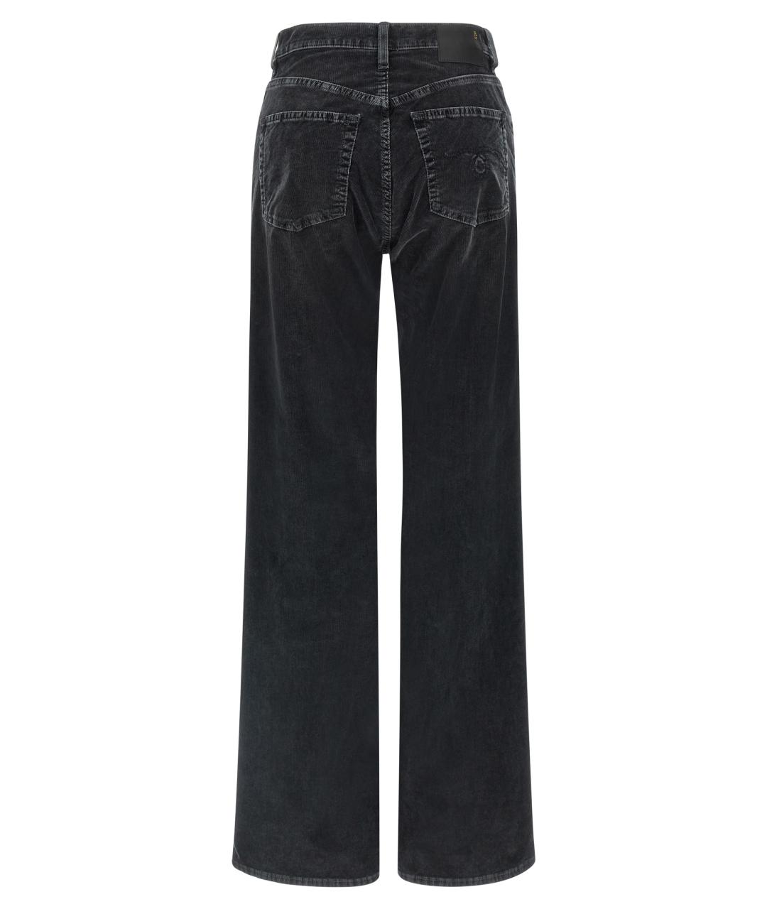 R13 Черные хлопковые джинсы клеш, фото 2