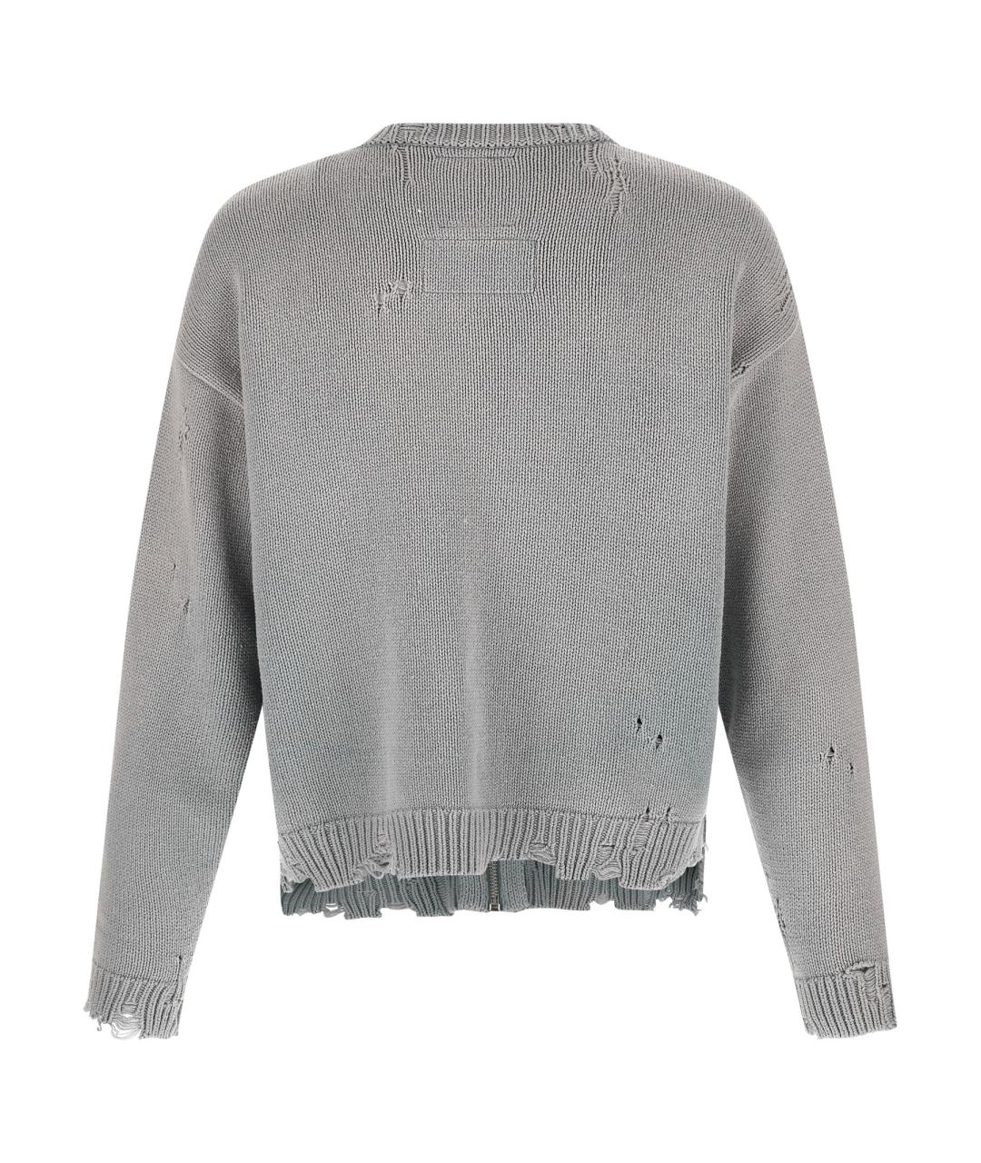 MAISON MIHARA YASUHIRO Серый хлопковый кардиган, фото 2