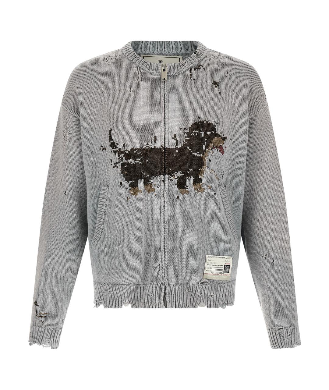 MAISON MIHARA YASUHIRO Серый хлопковый кардиган, фото 1