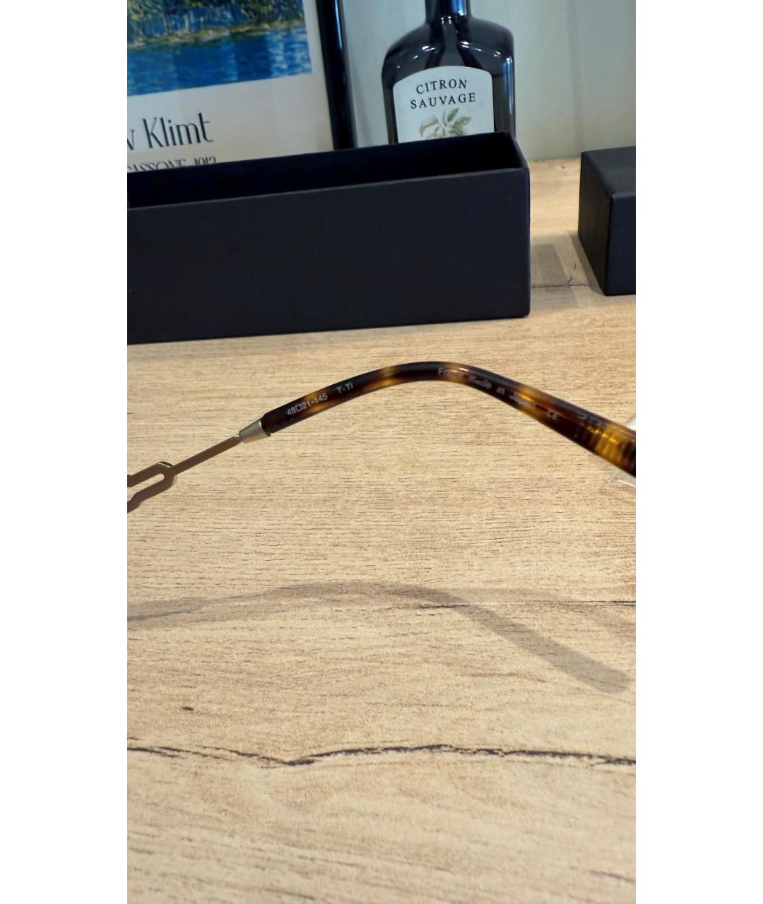 MATSUDA Золотые металлические солнцезащитные очки, фото 6