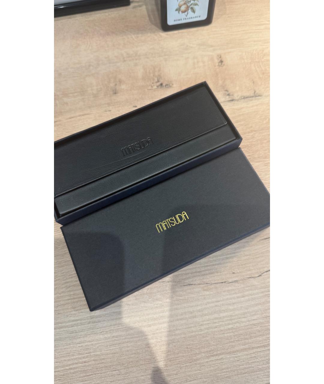 MATSUDA Золотые металлические солнцезащитные очки, фото 5