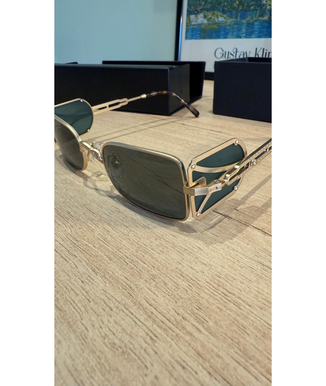 MATSUDA Золотые металлические солнцезащитные очки, фото 8