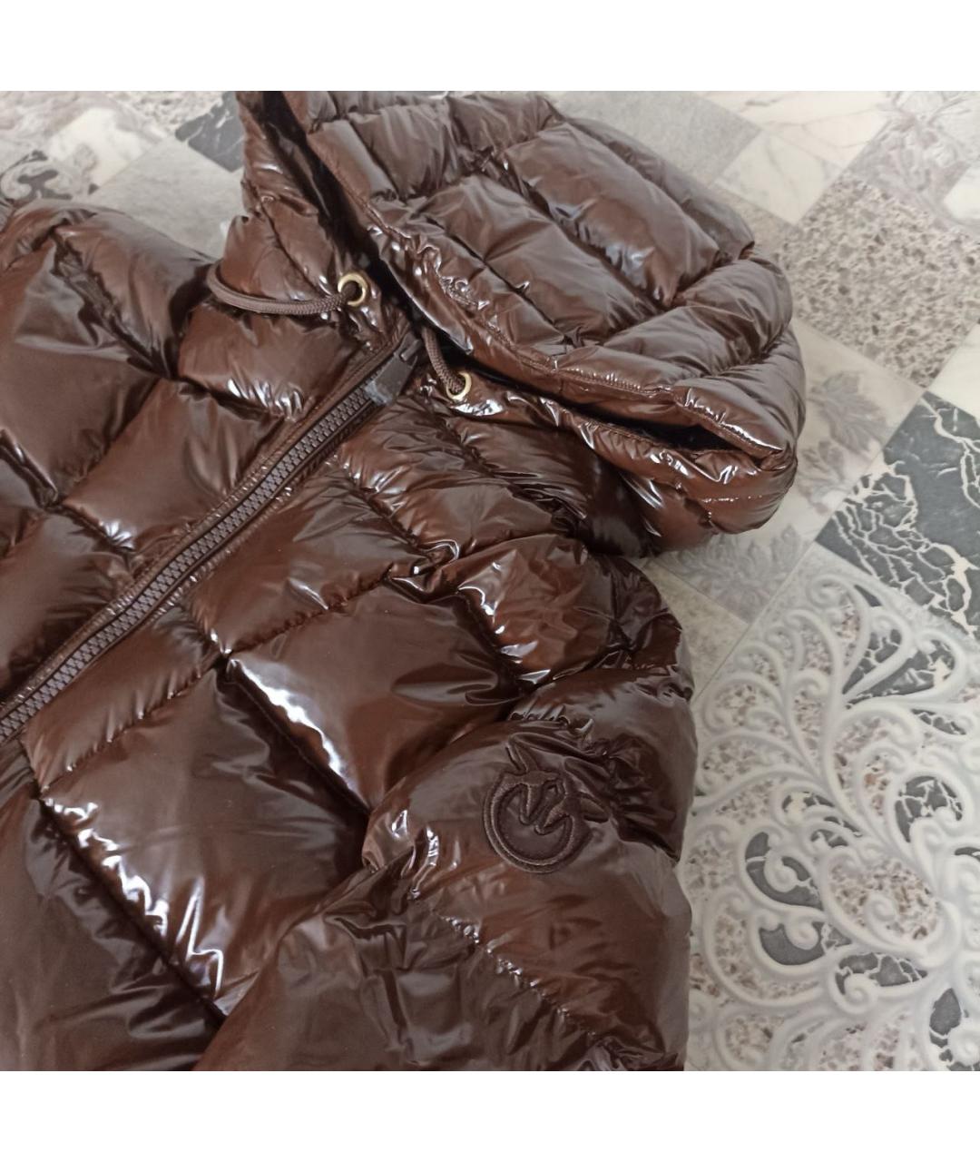 PINKO Коричневый пуховик, фото 3