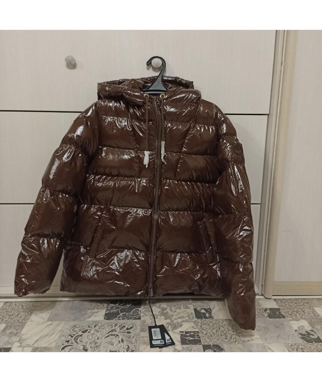 PINKO Коричневый пуховик, фото 5