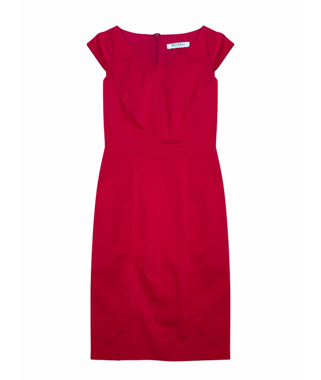 MAX MARA Красное повседневное платье, фото 1
