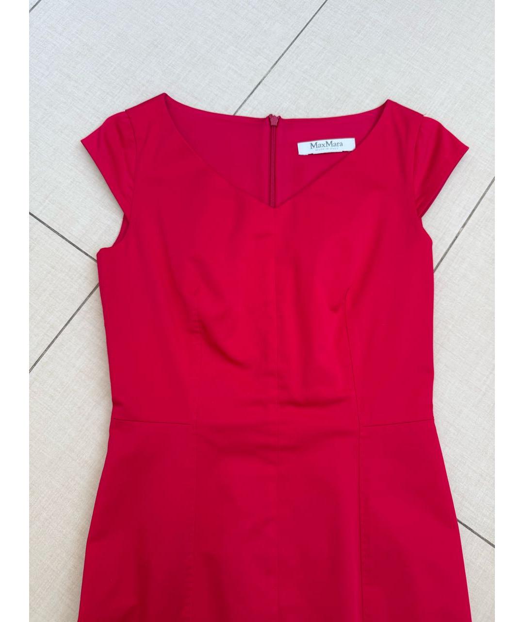 MAX MARA Красное повседневное платье, фото 3