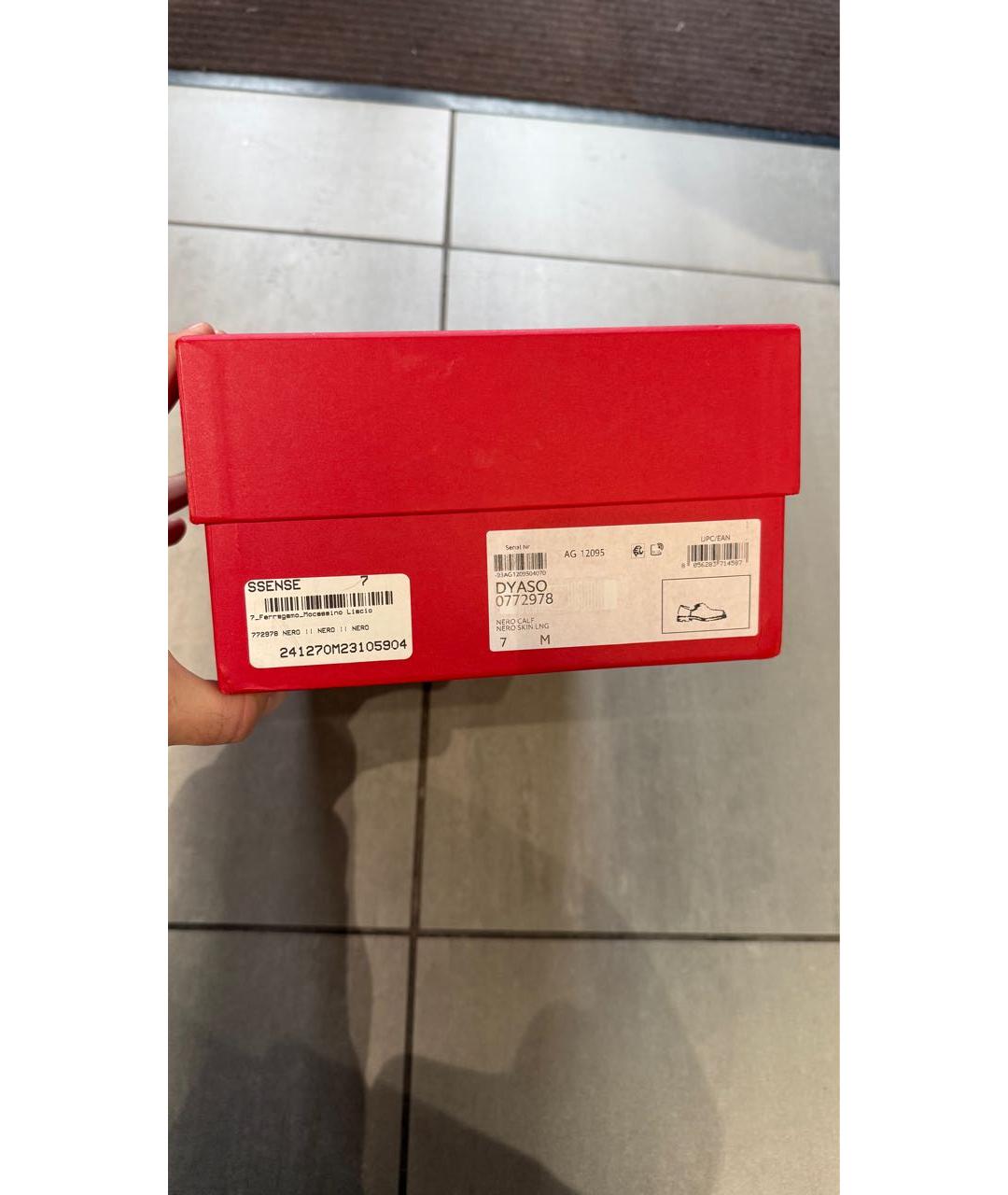 FERRAGAMO Черные лоферы из лакированной кожи, фото 8