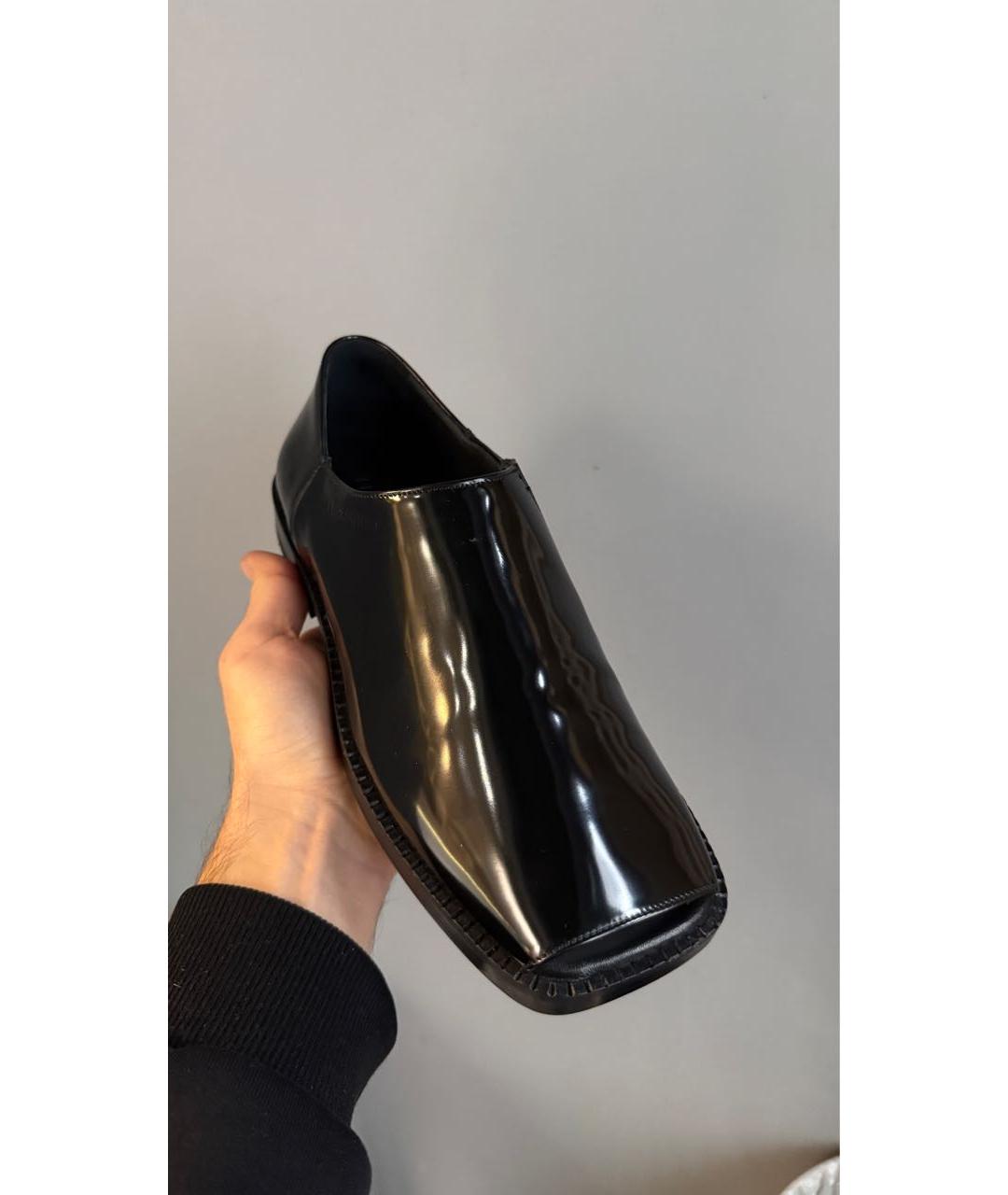 FERRAGAMO Черные лоферы из лакированной кожи, фото 6