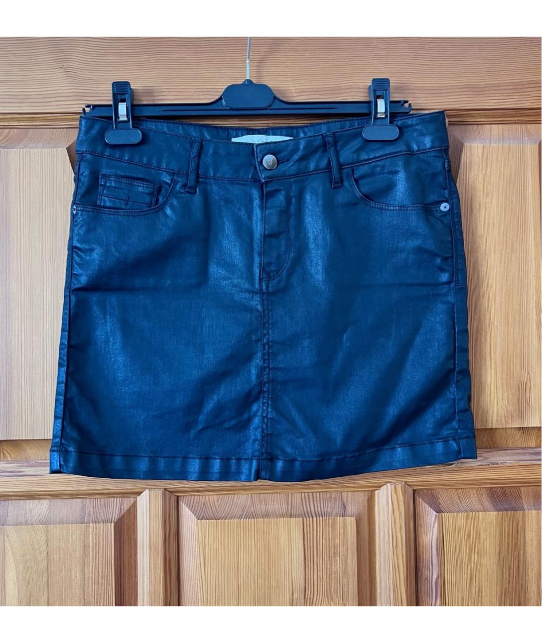 CALVIN KLEIN Черная юбка мини, фото 4