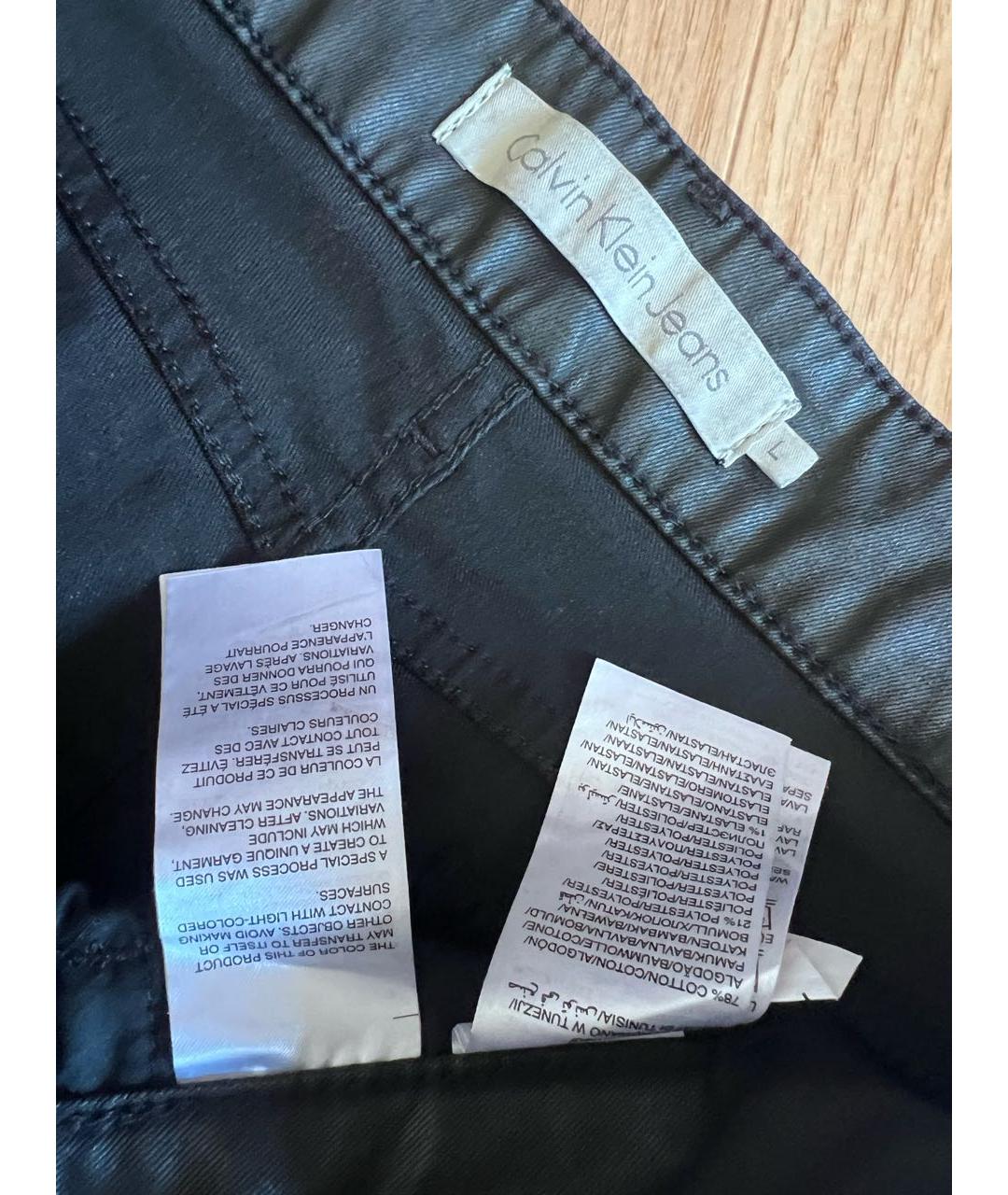 CALVIN KLEIN Черная юбка мини, фото 3