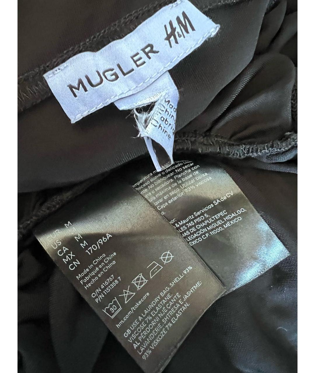 MUGLER Черное повседневное платье, фото 3