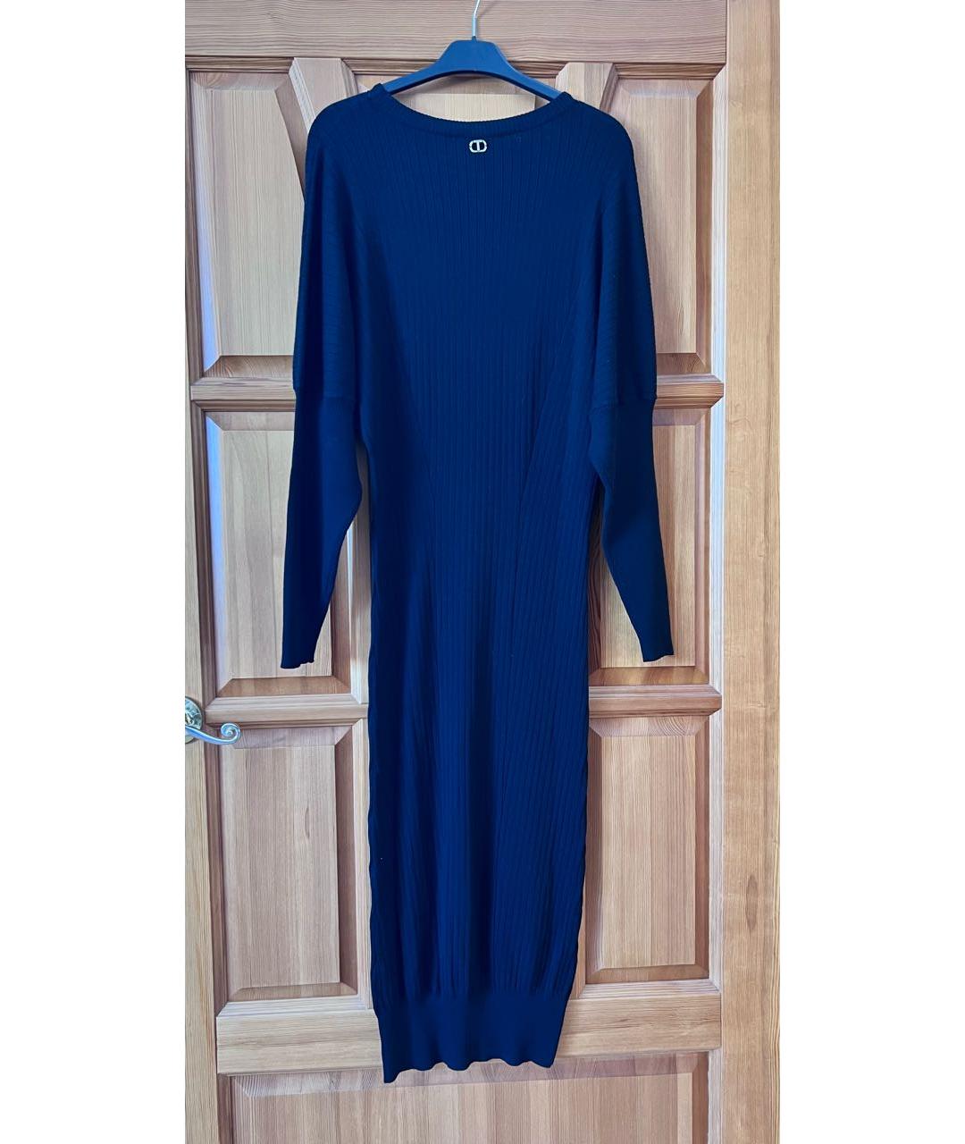 TWIN-SET Черное повседневное платье, фото 2