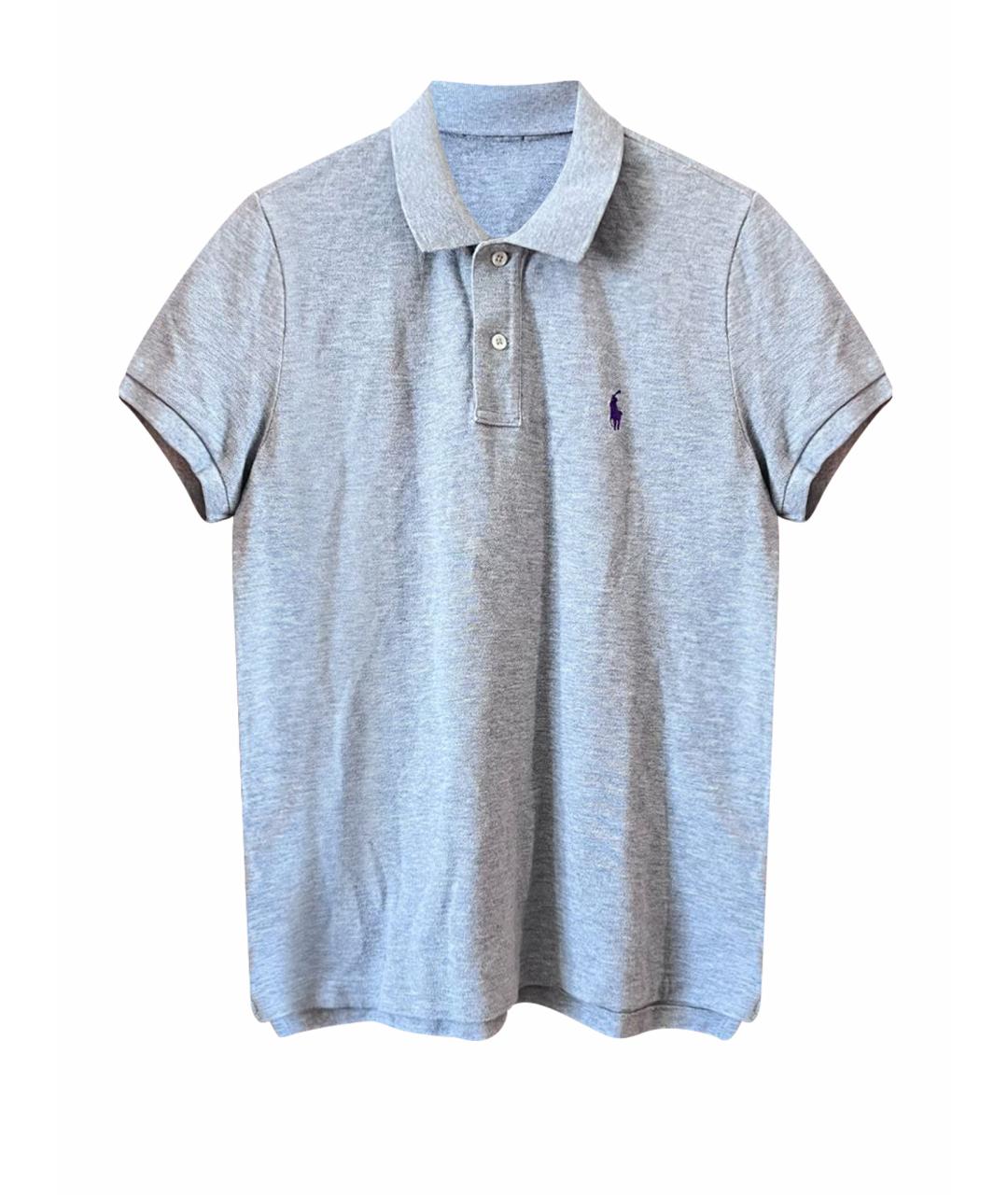 POLO RALPH LAUREN Серая хлопковая футболка, фото 1
