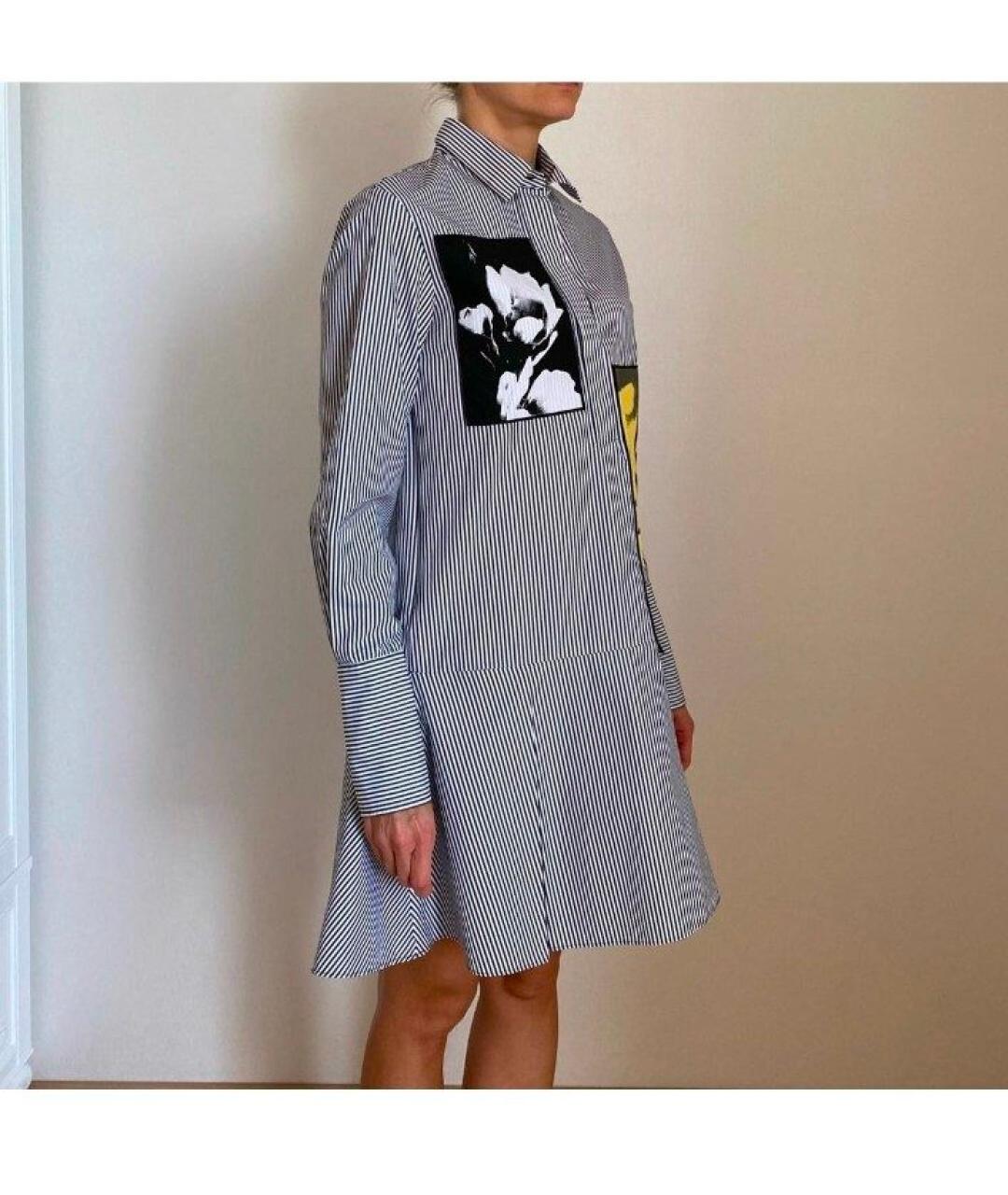 SPORT MAX CODE Серое хлопковое повседневное платье, фото 7