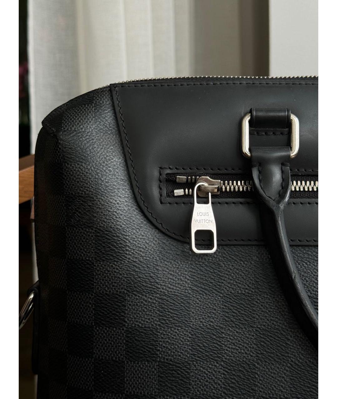 LOUIS VUITTON Антрацитовый портфель, фото 6