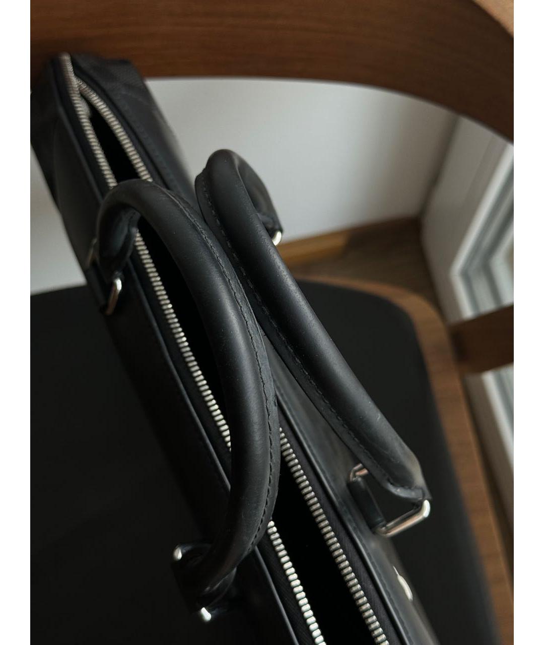 LOUIS VUITTON Антрацитовый портфель, фото 7