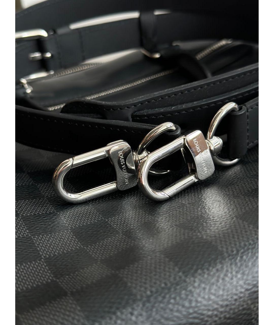 LOUIS VUITTON Антрацитовый портфель, фото 5