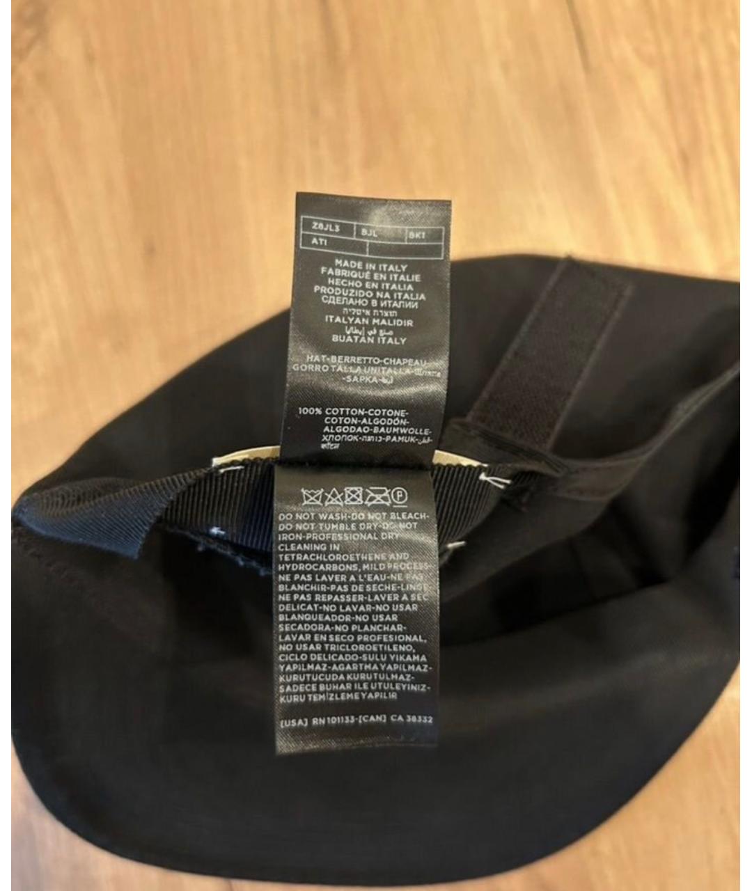 FEAR OF GOD Черная хлопковая кепка/бейсболка, фото 9